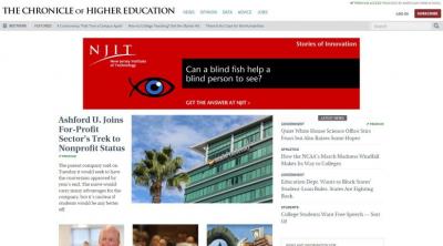 Library subscription to 'The Chronicle of Higher Education' portal